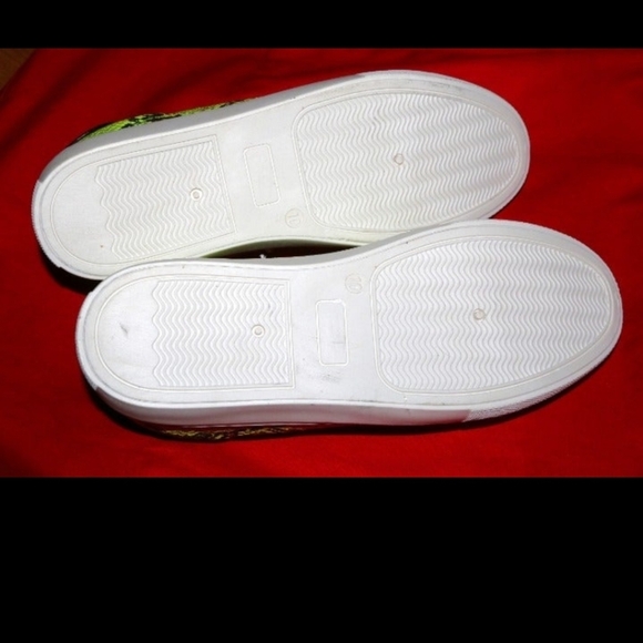 Lust for life lfl L4L white snakeskin neon green fashion sneakers size 10 shoes - Picture 5 of 5